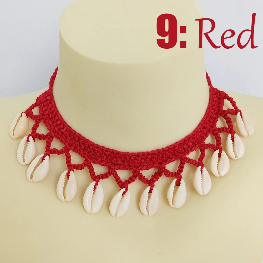 Summer Women Simple Seashell Anklet Chain Crochet Bohemian Foot Jewelry Beach Anklets On Foot Bracelets