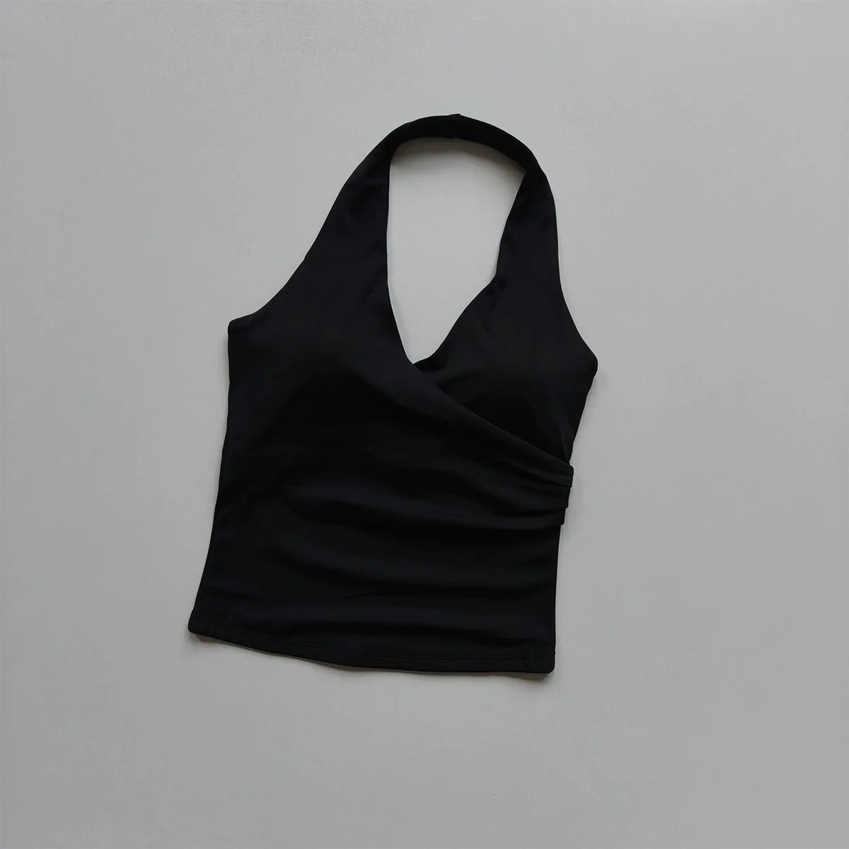 Women's Sexy V-Neck Fitness Bra Nude Sports Bra Hanging Neck Yoga Suit Vest Comfortable Breathable Gym Top for Active Wear