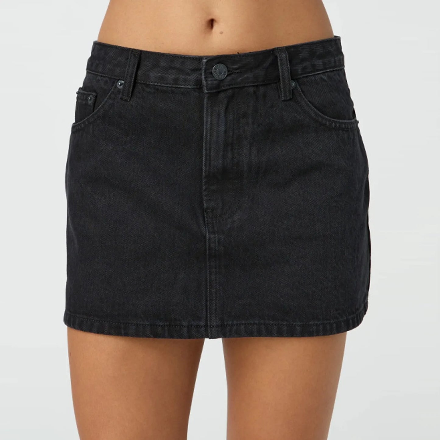 Vintage Denim Mini Skirts for Women Summer Fashion High Waist Straigth Short Faldas Casual Streetwear Classic Jean Skirt