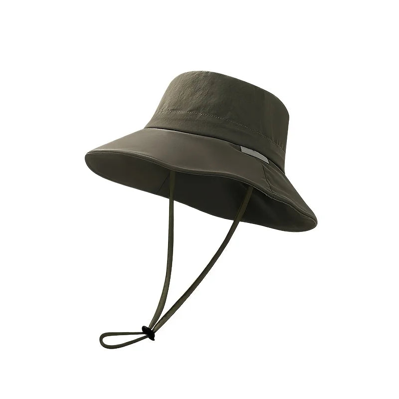 Summer Fisherman Cap for Women Large-Brimmed Bucket Hat Outdoor Beach Travel Sunshade Panama Hats