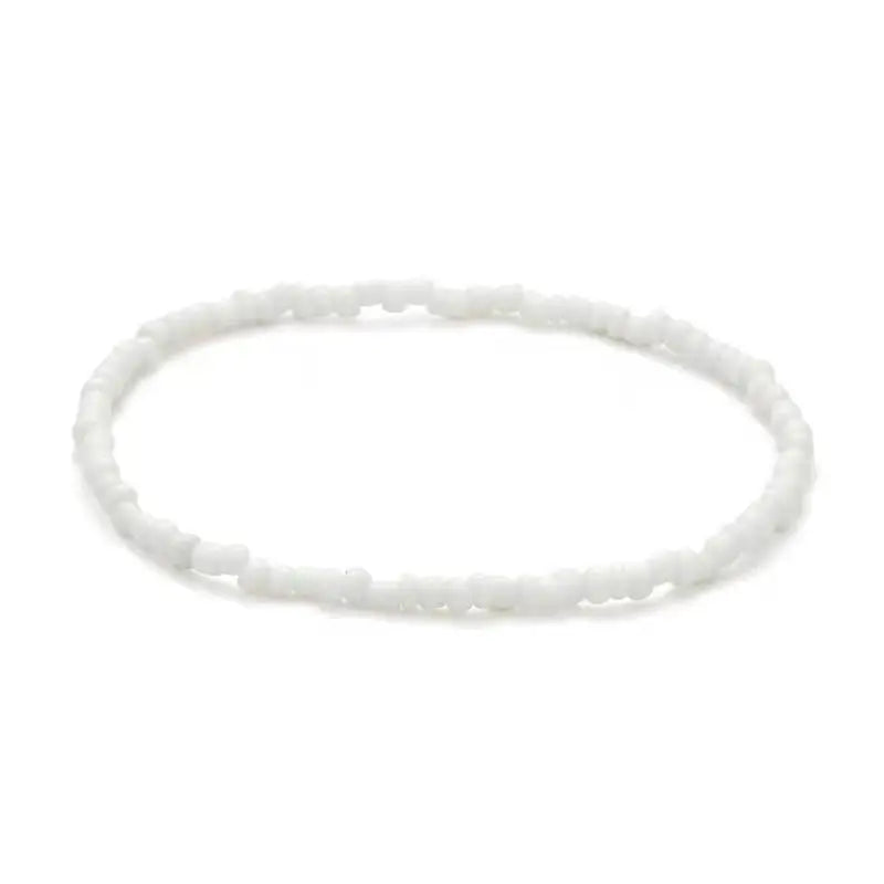Colorful Beads Anklets Summer Beach Boho Women Elastic Rope Chains Adjustable Ankle Bracelet Beach Jewelry Vacation Accessories