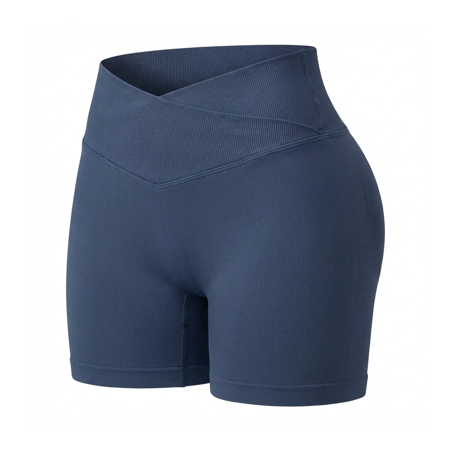 Seamless Knitted Womens Yoga Fitness Sports Three-Quarter Shorts